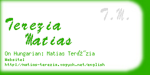 terezia matias business card